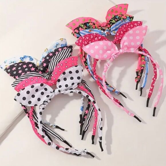 10 Class Rabbit Ears Headbands - Picture 1 of 6